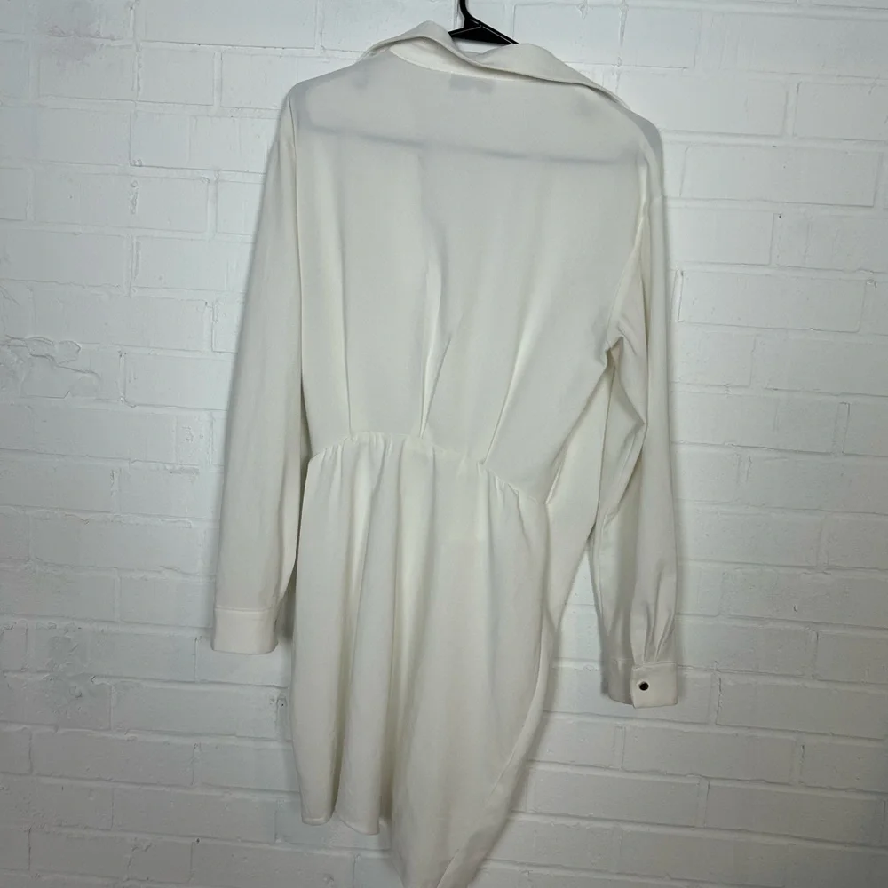 House Of CB Assata White Shirt Dress - Picture 8 of 12